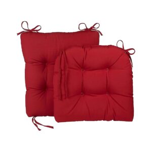 Red Outdoor Rocking Chair Cushion Pad with Solarium Fabric and 19 x 19 x 21 x 18 Size