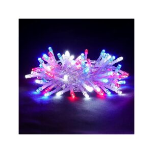 Red White Blue LED Lights for Independence Day and Memorial Day Tree Decorations