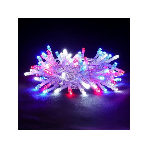 Red White Blue LED Lights for Independence Day and Memorial Day Tree Decorations