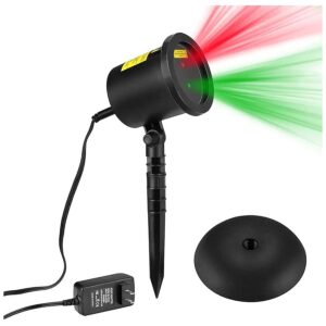 Red and Green Star Waterproof Laser Lights Projector for Outdoor Holiday Decoration