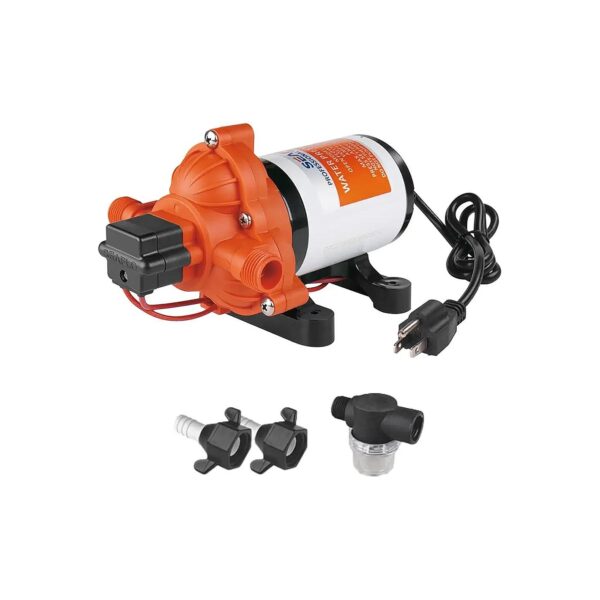 Reliable 110V Water Diaphragm Pressure Pump with 3 GPM Flow and 4-Year Warranty