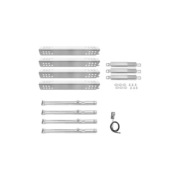 Replacement 4 Burner Pipe Burners for Charbroil Grills, Stainless Steel