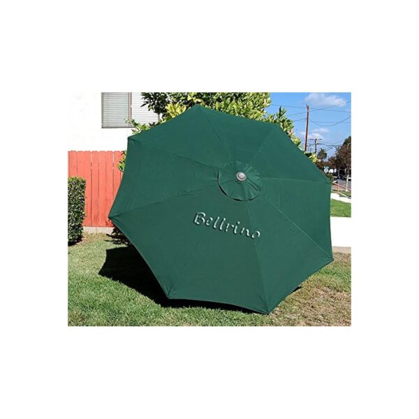 Replacement 9ft Round Green Patio Umbrella Canopy with 8 Ribs