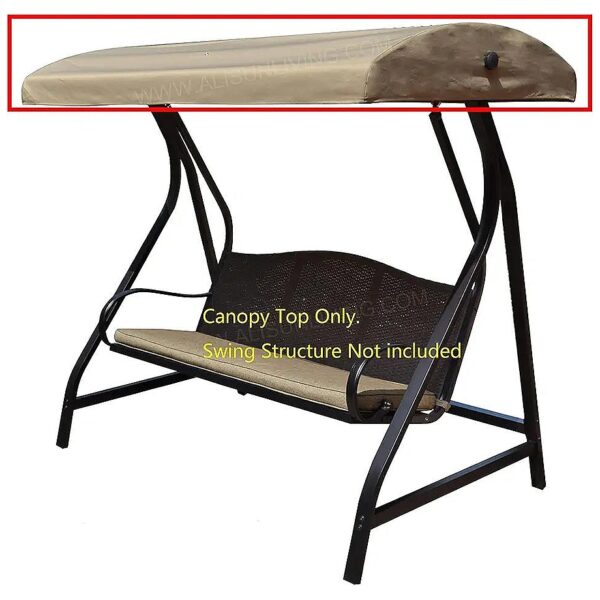 Replacement Canopy Top for GT Porch Swing Model GCS00229C Beige CPAI-84