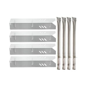 Replacement Heat Plates and Burner Tubes for 4 Burner Gas Grills in Stainless Steel