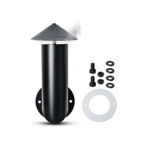 Replacement Pellet Grill Smoke Stack Kit with Gasket, Screw, Locking Washer, and Washer