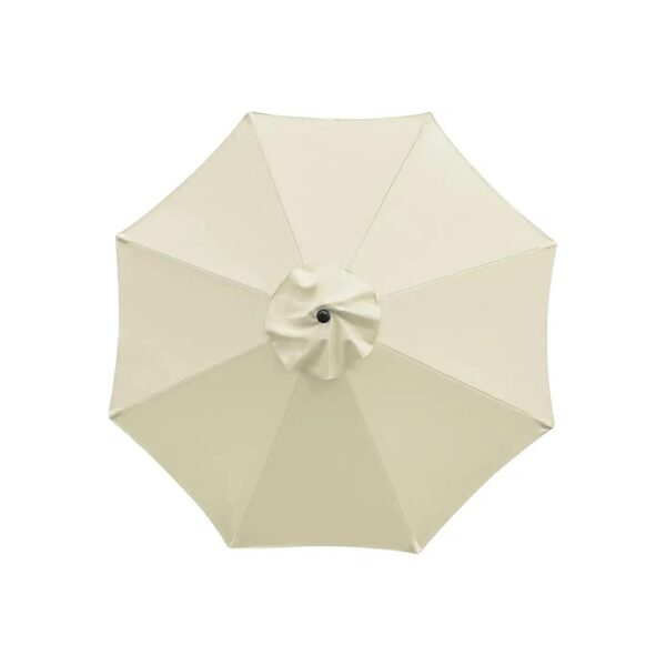 Replacement Umbrella Canopy for 9ft Patio Umbrellas with 8 Ribs and Single Wind Vent