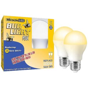 Replacement for 100W Bulbs with 12W LED Yellow Light