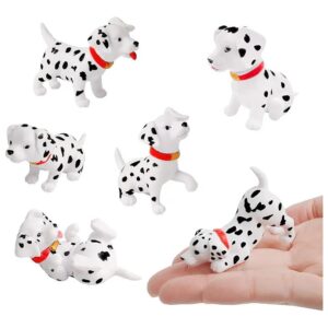 Resin Dalmatian Miniature Animals for Miniature Garden Decor and Display