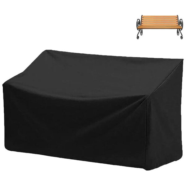 Resistant 2-Seater Patio Bench Cover with Quick Release Buckles