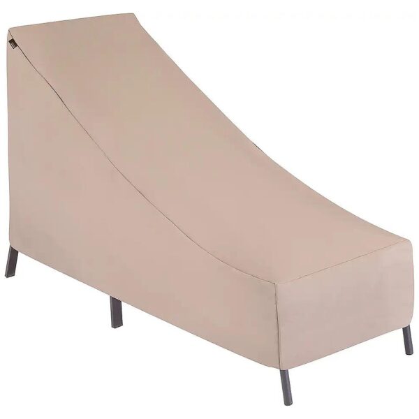 Resistant 65x28x29 Khaki Patio Chaise Lounge Cover for Outdoor