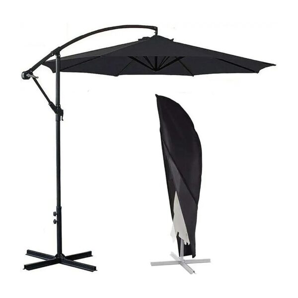 Resistant Black Umbrella Cover for 9-13 ft Patio Cantilever Offset Parasols