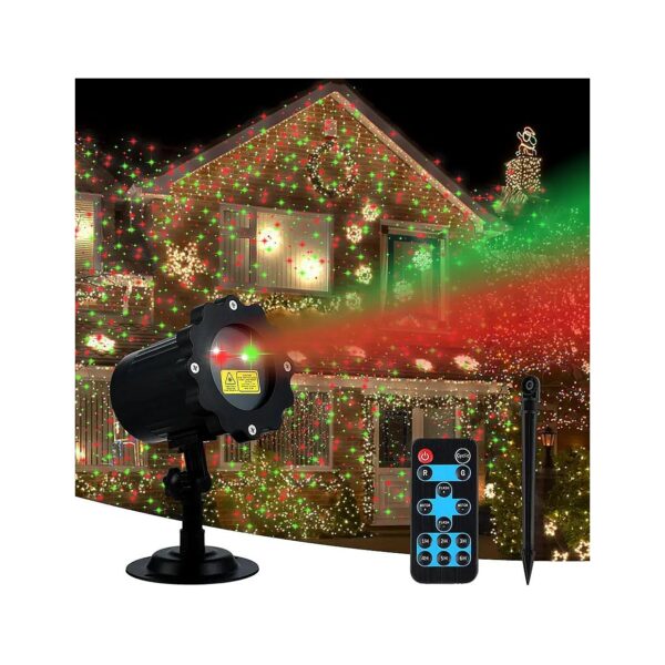 Resistant Christmas Light Projector with Timer and Remote Control, Easy Installation