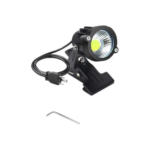 Resistant LED Clip Light for Outdoor and Indoor Use with Adjustable Angle