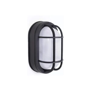 Resistant LED Light Fixtures for Outdoor Areas, 800 Lumens, 3K, Black Cast Aluminum