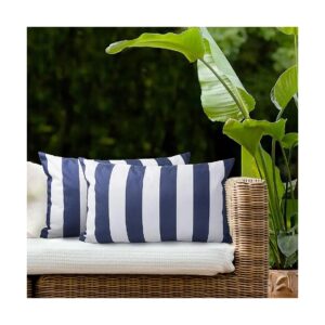 Resistant Pillow Covers for Patio Furniture 12x20 Inch