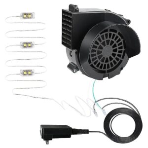 Resistant Replacement Blower for Christmas Inflatable Fan 12V with 3 LED Lights