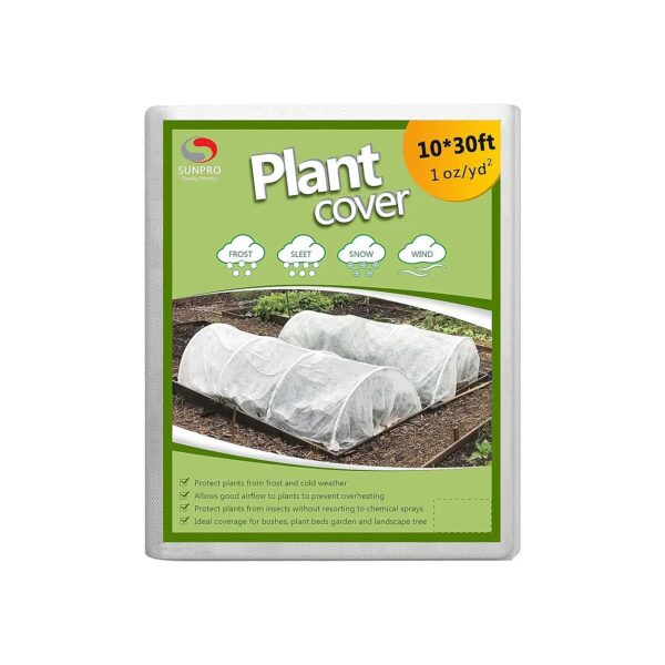 Reusable 10x30ft Plant Cover for Frost Protection and Row Covers