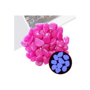 Reusable Glow in the Dark Pebbles Luminous Stones for Fish Tanks Garden Landscaping