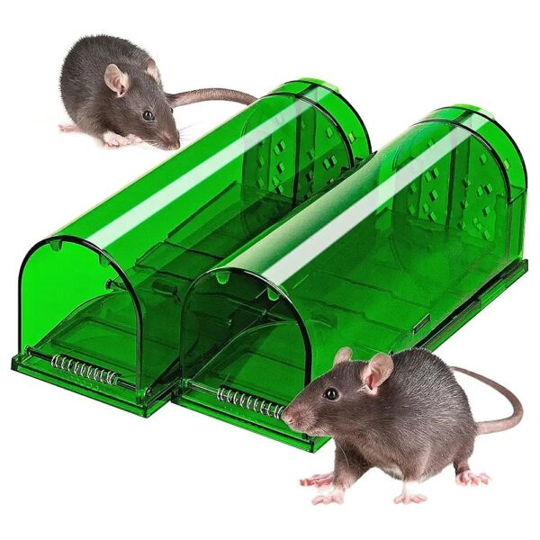 Reusable Mouse Traps with Easy Cleanup for Indoor Outdoor Home Use