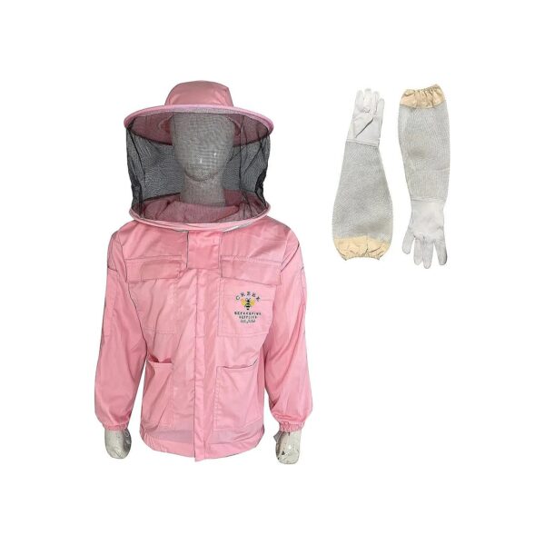 Round Veil Hat Beekeeping Jacket with Cuffs and Thumb Hold