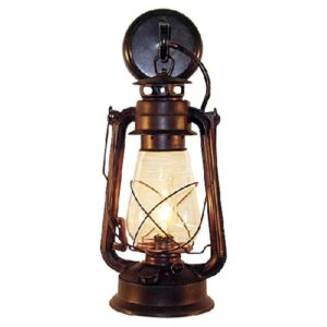 Rustic Steel Lantern Wall Sconce with 25-Watt Candle Light and Mounting Hook and Hardware