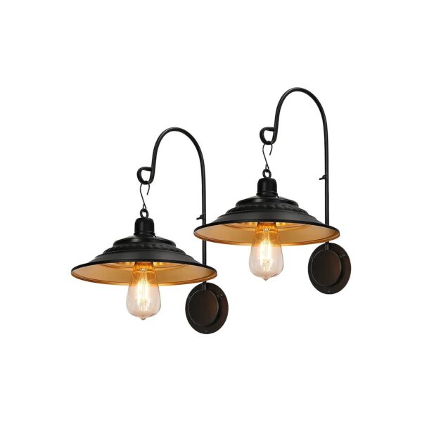 Rustic and Distinctive Black Solar Barn Light for Exterior Home Decor and Lighting