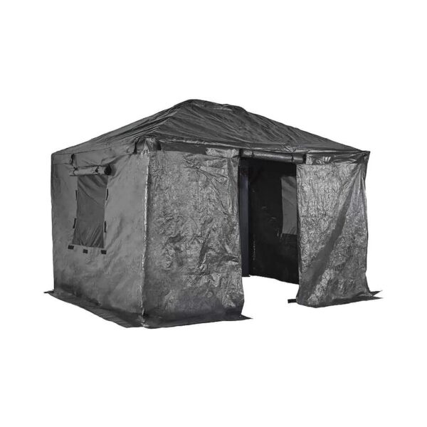 Safeguard Your Gazebo with Durable Gray Polyethylene Winter Cover