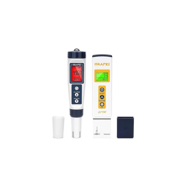 Saltwater Pool pH Level Tester and Salinity Meter Kit for Home and Professional Use