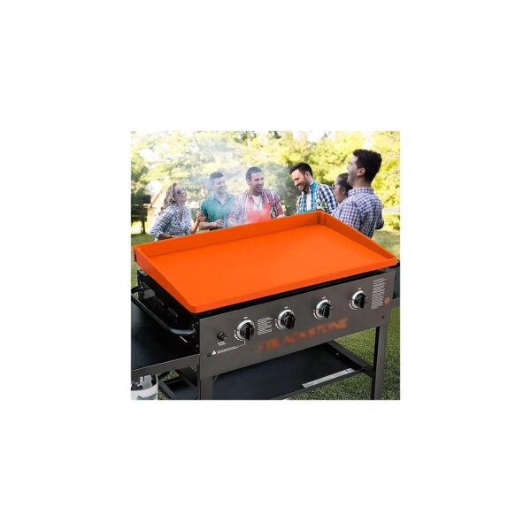 Scratch-Resistant Silicone Griddle Cover for 36" Grills, Blends with Grill Surface