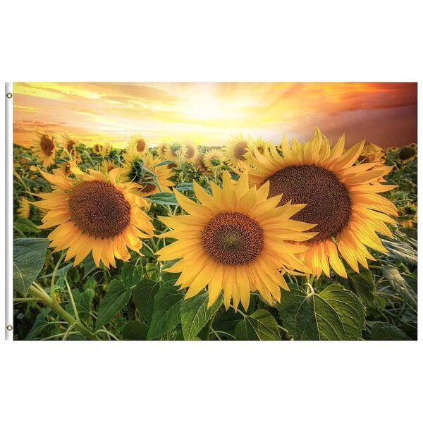 Seasonal Floral 3x5 Foot Sunflowers Flag for Home House Garden and Outdoor Decoration