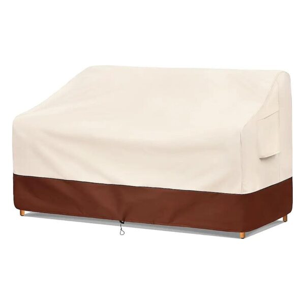 Seater Waterproof Outdoor Sofa Cover Brown Polyester Fabric Dimensions 79W x 38D x 35H