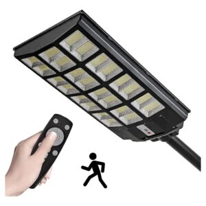 Secure Outdoor Solar Street Light with Motion Sensor and 4000W LED Flood Light