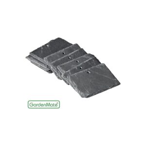 Set of 10 Slate Plant Labels with Natural Rugged Style for Outdoor Use