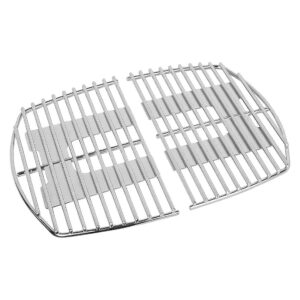 Set of 2 Stainless Steel Grill Grates for Weber Q1200 Q1400 Q1000 Gas Grills