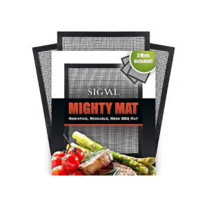 Set of 3 Adjustable Grill Mats for Versatile Cooking