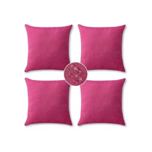 Set of 4 Pillow Covers with Modern Design and Waterproof Material for Outdoor Use