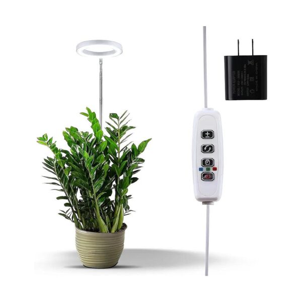 Shaped Plant Grow Light for Indoor Plants with Full Spectrum Sunlight Simulating LED Lamp