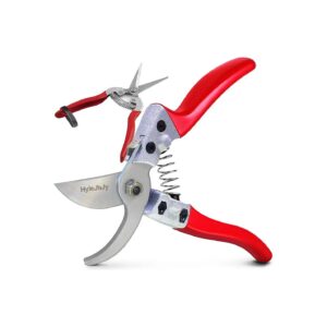 Sharp Red Pruning Shears for Efficient and Precise Gardening and Pruning