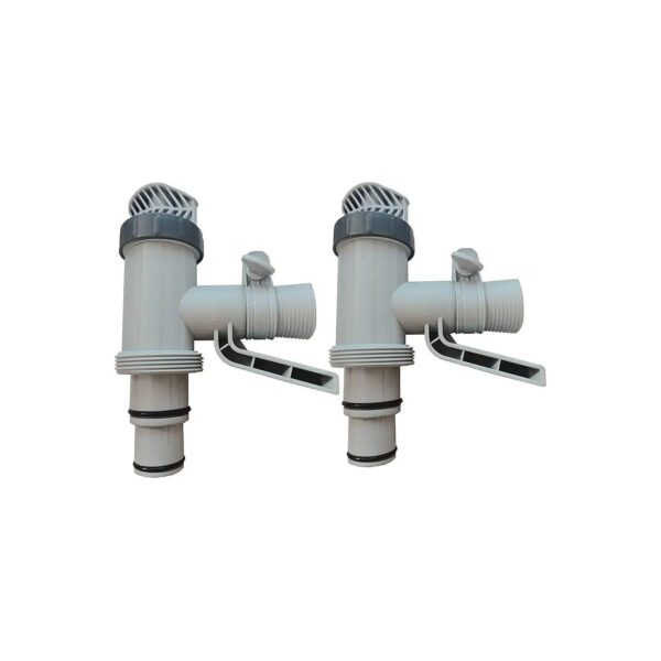 Shut Off Valve for Above Ground Pools with Built In Plunger Function and Bracket