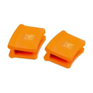 Silicone Blister Grips for 20cm Orange Pans with 2 Pieces and 160 Grams Weight