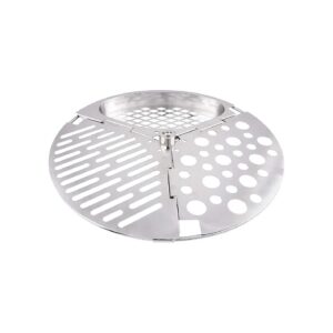 Silver Finish Drum Smoker with Triple Grates for Durability