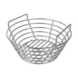 Silver Stainless Steel Compact Ash Basket for Small Big Green Egg Grill and Kamado Joe