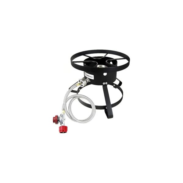 Single Burner Propane Cooker with High Pressure Steel Braided Hose