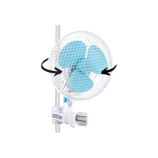 Six-Inch Oscillating Grow Tent Fan with Adjustable Directional Ventilation