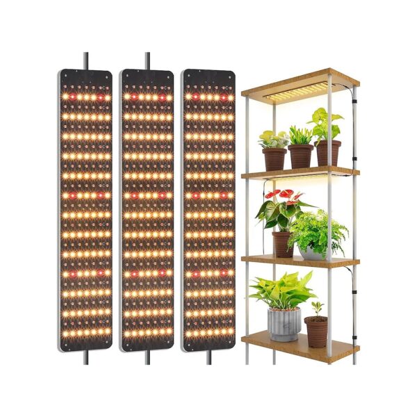 Slim LED Grow Light Panel for Indoor Plants with 3 Modes and