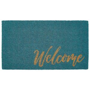 Slip Coir Fiber and Rubber Entryway Doormat with Durable Construction