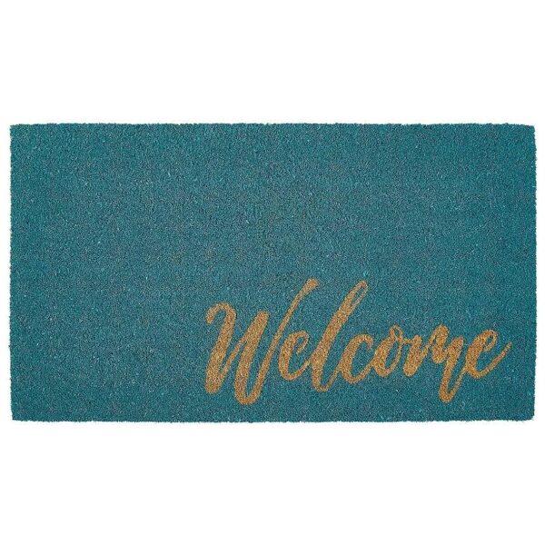 Slip Coir Fiber and Rubber Entryway Doormat with Durable Construction