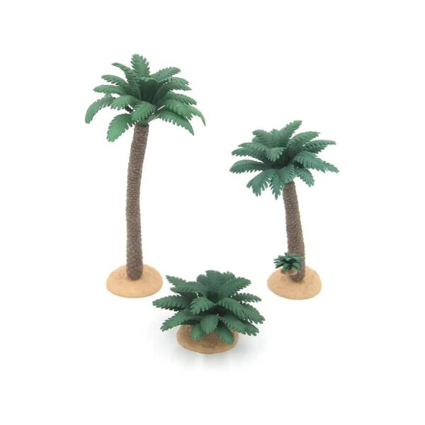 Small Coconut Palm Tree Statue Kits for Micro Landscape and Bedroom Decor