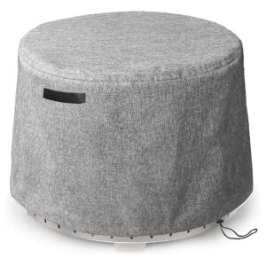 Small Round Heavy Duty Waterproof Smokeless Fire Pit Cover for East Oak Pan Stove